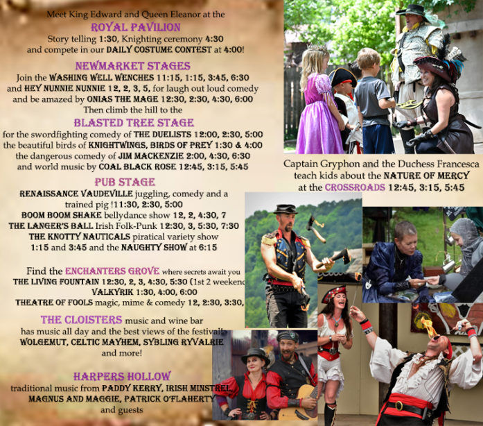 Schedule West Virginia Renaissance Festival